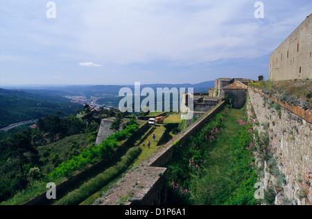 Bellegarde fort, Le Perthus, Pirenei orientali, Languedoc-Roussillon, Francia Foto Stock