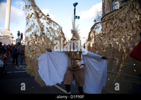 Londra il primo giorno del nuovo anno Parade 2013, Martedì 1 Gennaio a Trafalgar Square a Londra, Inghilterra, Regno Unito Foto Stock