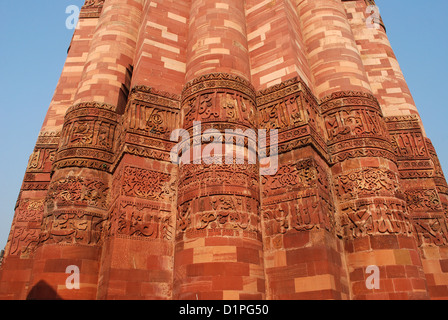 Close up Qutab Minar,Delhi, India Foto Stock