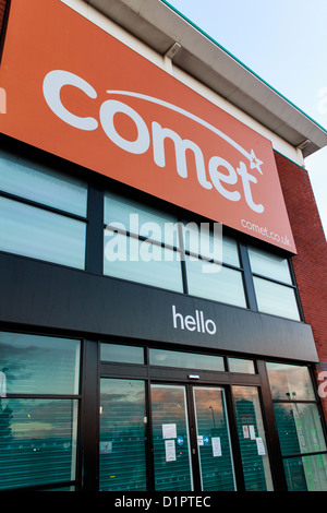 Comet, Gallagher Retail Park, Aldermoor modo Longwell Green, Bristol. 26 Dic 2012 Foto Stock
