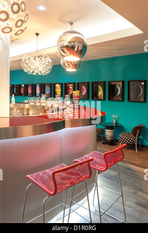 Il bar dell Hotel Missoni, Edinburgh, Scozia. Foto Stock