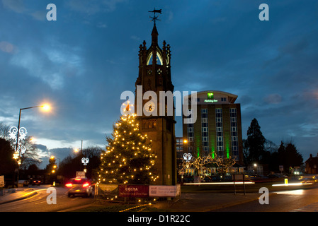 Kenilworth a Natale, Warwickshire, Regno Unito Foto Stock