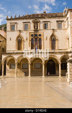 Elk192-3403v Croazia, Dubrovnik, XVI c Palazzo Sponza Foto Stock