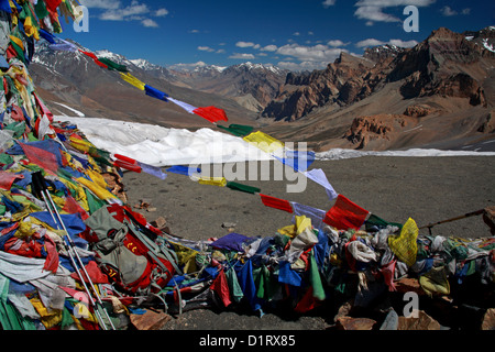 Il bellissimo Indian montagne himalayane del Ladakh Foto Stock