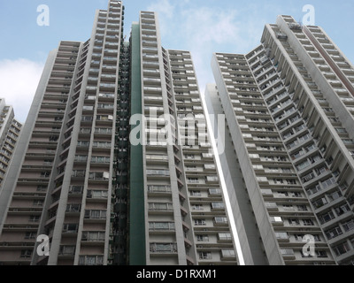 Hong kong edifici residenziali Foto Stock