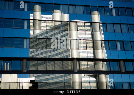 Headquater della Hypovereinsbank ( parte italiano del Gruppo Unicredit) di Monaco di Baviera, Germania Foto Stock