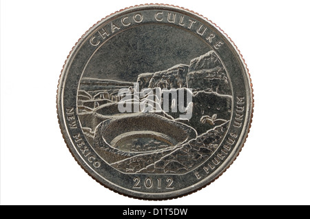 Cultura Chaco Messico Nuovo trimestre commemorative coin Foto Stock