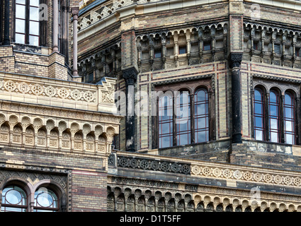 Berlino, Germania, dettaglio della facciata della nuova sinagoga di Berlino Foto Stock