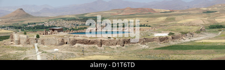 Vista del Takht-e Soleyman, Iran Foto Stock