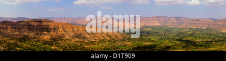 Paesaggio panoramico di i Ghati Occidentali, India. Foto Stock