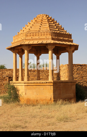 Rovine a Kuldhara Jaisalmer Rajasthan in India Foto Stock