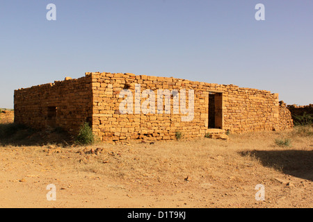 Casa a Kuldhara Jaisalmer Rajasthan in India Foto Stock