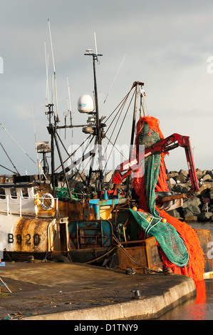 Il Porto e Marina a Ballycastle County Antrim Irlanda del Nord Regno Unito Regno Unito Foto Stock