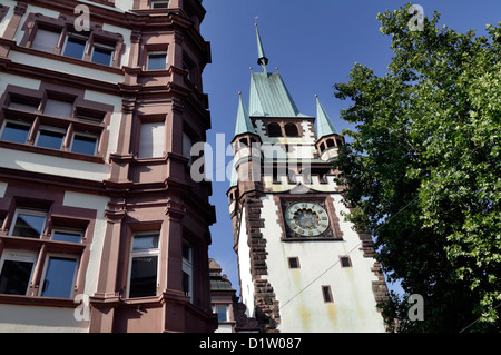 Freiburg, Germania, Martinstor a Kaiser-Joseph-Strasse Foto Stock