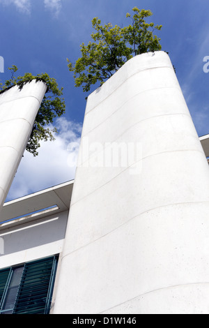 Berlino, Germania, presso la cancelleria federale Betonsaeulen Foto Stock