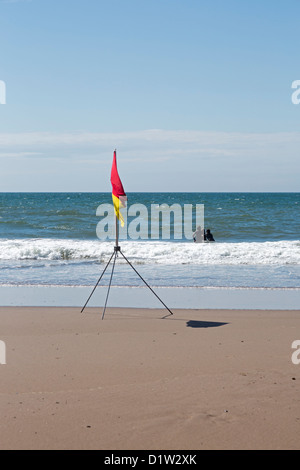 Llangrannog holiday 2012 RNLI bagnini bandiera Foto Stock