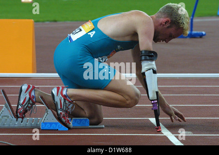 Atletica leggera,alle Paralimpiadi di Atene 2004 Foto Stock