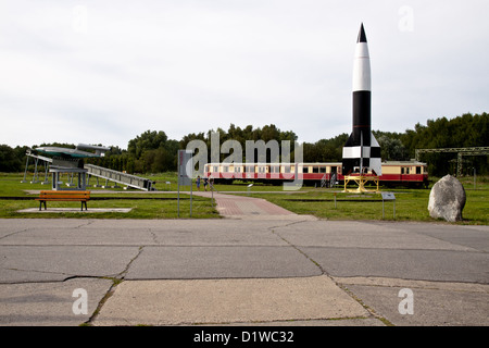 V2 Peenemunde Fabbrica, Usedom, Germania Foto Stock