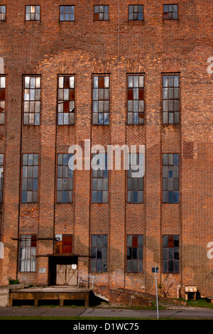 Peenemunde V2 di edifici in fabbrica, Usedom, Germania Foto Stock