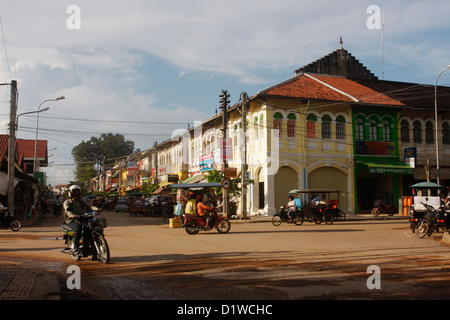 Vecchia area di mercato, Siem Reap. Foto Stock