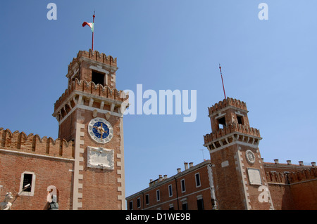 Arsenale di Venezia (Arsenale veneziano), ingresso, Venezia, Italia Foto Stock