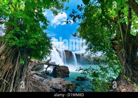 Dray Sap cascata, altipiani centrali. Buon Ma Thuot, Dak Lak, Vietnam Foto Stock