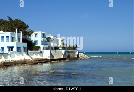 Tunisia Hammamet, il mare zona turistica di Yasmine Foto Stock