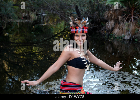 Native American donna Foto Stock
