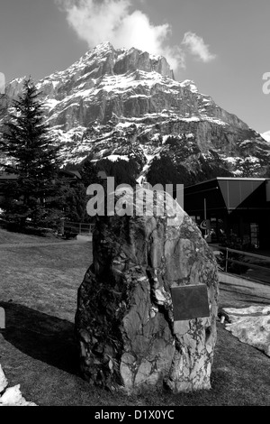 In inverno la neve, Schrekhorn montagna, Grindelwald Ski resort; Alpi svizzere, Jungfrau - Aletsch; Oberland Bernese; Svizzera; l'Europa Foto Stock