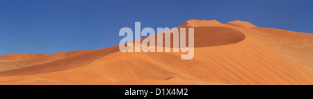 Le dune di sabbia vicino al Sossusvlei nel NamibNaukluft Parco Nazionale della Namibia Foto Stock