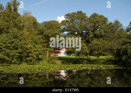 Il Swiss Cottage nel Parco Singleton in Swansea, Regno Unito. Foto Stock