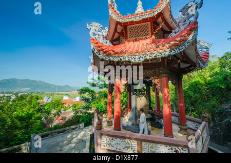 Pagoda Long Son. Nha Trang, Vietnam Foto Stock