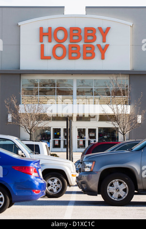 Un Hobby Lobby Store. Foto Stock
