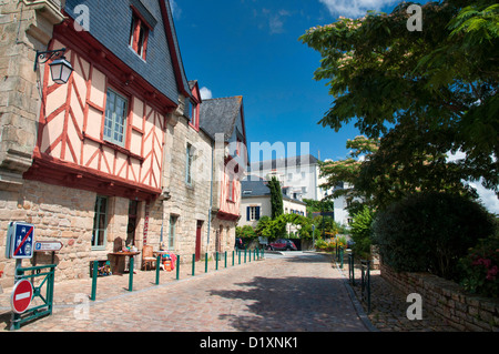 Il porto di Auray, St Goustine sul fiume Auray, Francia. Foto Stock