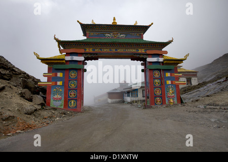 Sela Pass è più alta del mondo motorable ad alta altitudine mountain pass. Tawang Arunachal Pradesh, India. Foto Stock