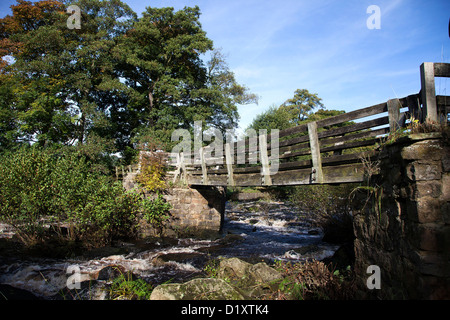 Bamford cotone mulino sul fiume Derwent nel Peak District Foto Stock