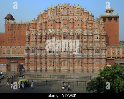 Hawa Mahal Palace di venti Jaipur India Rajasthan Foto Stock