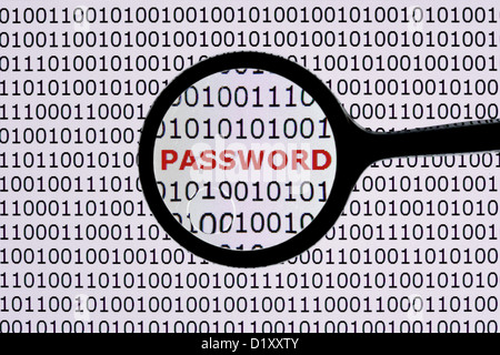 Password di sicurezza Foto Stock