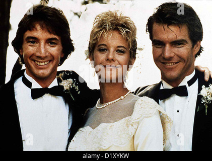 Die Reise Ins Ich Innerspace Martin Short, Meg Ryan, Dennis Quaid Sehr zur Freude Lydias (Meg Ryan) ist Jack (Martin Short,l) Foto Stock