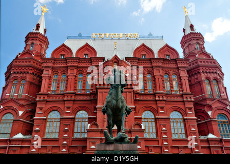 Georgy Zhukov Monument e Museo Storico della Russia Foto Stock
