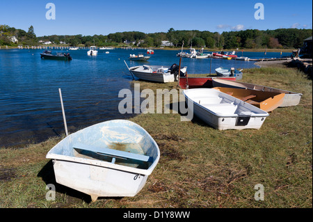 Piccolo porto di pescatori di Cape Neddick, Maine, Stati Uniti d'America. Foto Stock