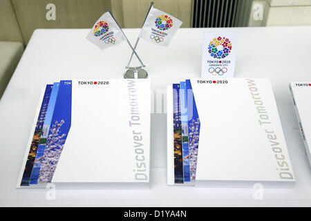 File di candidatura di Tokyo Olympic 2020, 8 Gennaio 2013 : Una conferenza stampa su file di candidatura di Tokyo Olympic 2020 Comitato di offerta a Tokyo in Giappone. (Foto di Daiju Kitamura/AFLO SPORT) [1045] Foto Stock