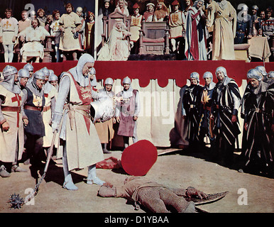 Der talismano re Richard crociati George Sanders Richards III. (George Sanders) besiegt einen Gegner. *** Caption locale *** Foto Stock