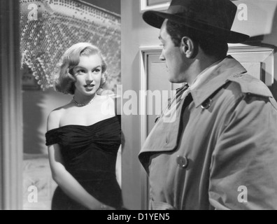 La giungla di asfalto 1950 MGM film noir con Marilyn Monroe e Sterling Hayden Foto Stock
