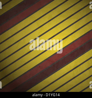 Nuovo astratto modello di grunge con rosso e strisce gialle possono utilizzare come sfondo moderno Foto Stock