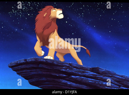 Koenig Der Loewen Re Leone, il Simba, der Koenig der Loewen.Caption locale *** 1994 Walt Disney/IFTN Foto Stock