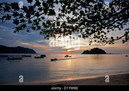 Teluk Nipah beach. Pulau Pangkor Island. Malaysia Foto Stock