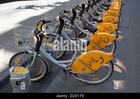Bruxelles, Belgio, Villo noleggio bici nel centro della città Foto Stock