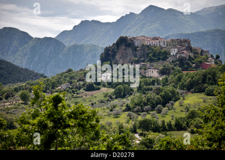 Castel San Vincenzo, Provincia di Isernia Molise, Italia Foto Stock