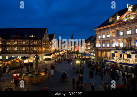 Mercato di Natale, Gengenbach, Foresta Nera, Baden-Wuerttemberg, Germania Foto Stock